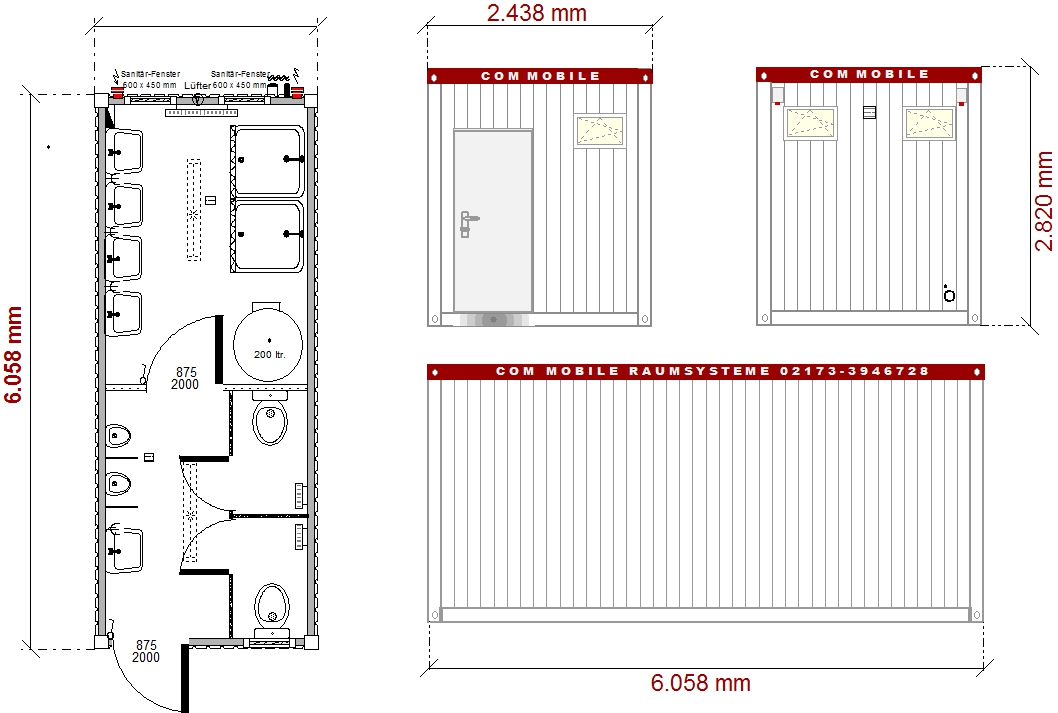 Standard-Mietcontainer (Leer)